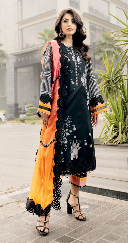 Charizma AKS Summer Lawn ’25 – Embroidered 3-Piece Suit (AK5-02)